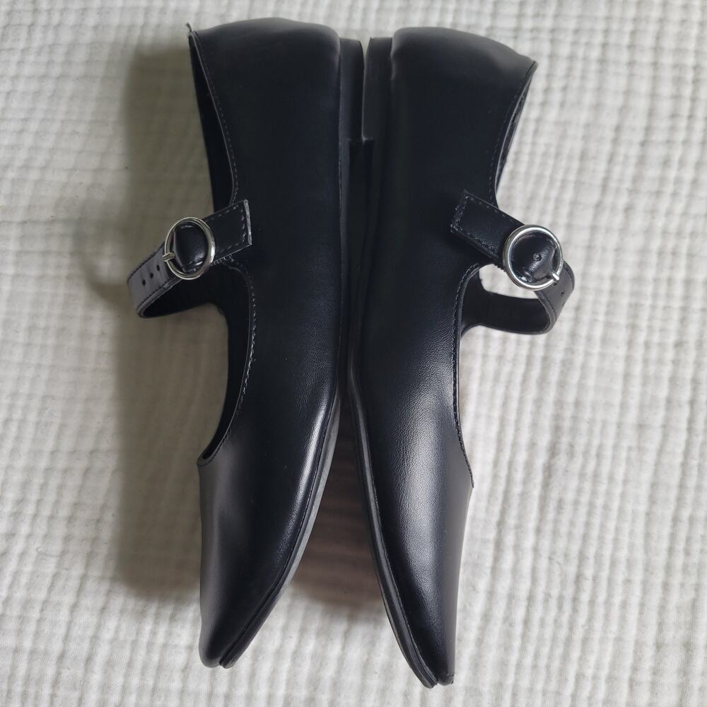 Esprit Womens 6.5 Black Mary Jane Ballet Flats Shoes Minimalist Comfort Nicola - Picture 5 of 7